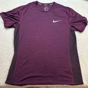 Nike Men's Maroon Dri-FIT Tee